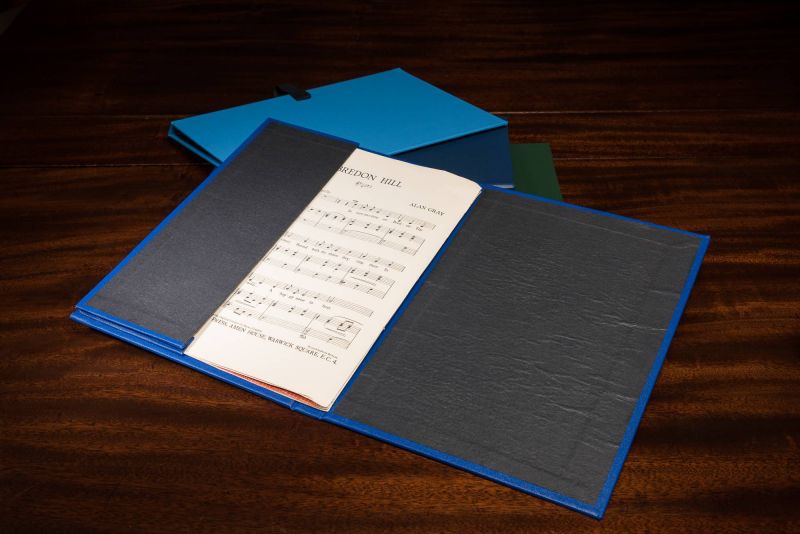 Gresham Books choir folder with pocket to hold music