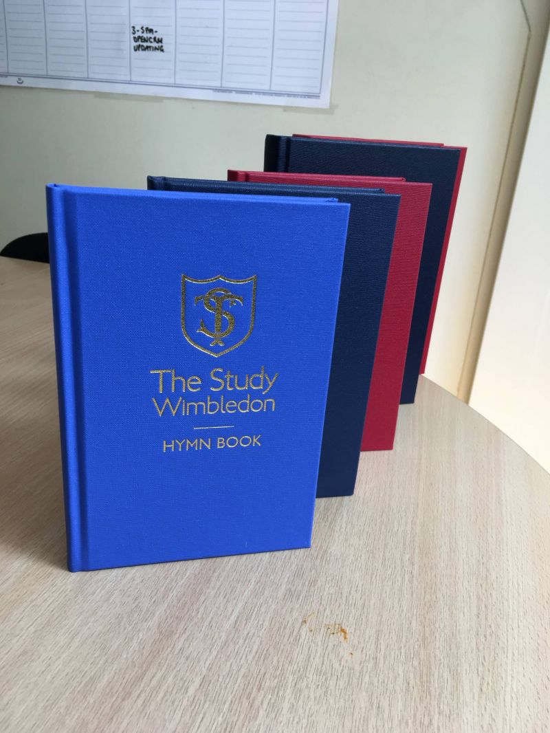 Hymn books including The Study Wimbledon